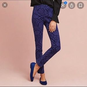 The Essential Skinny by Anthropologie velvet pants
